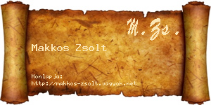 Makkos Zsolt névjegykártya