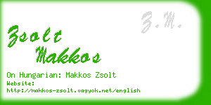 zsolt makkos business card